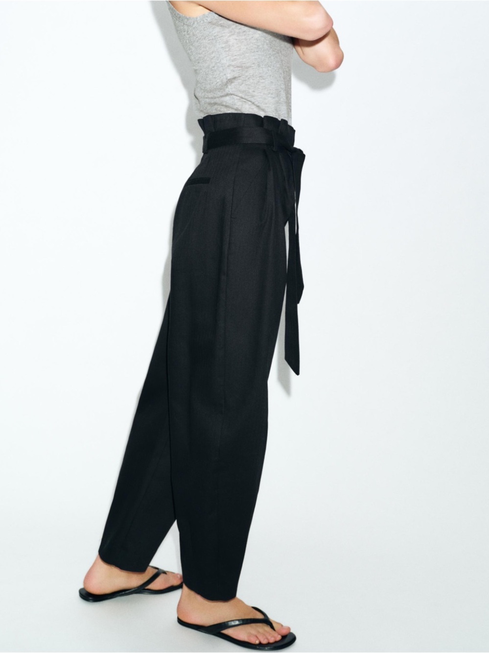 Twik High-Waist Paperbag Trousers